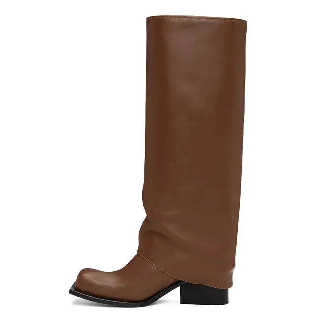Baddie Barrel Boot - Brown from Marigold Shadows