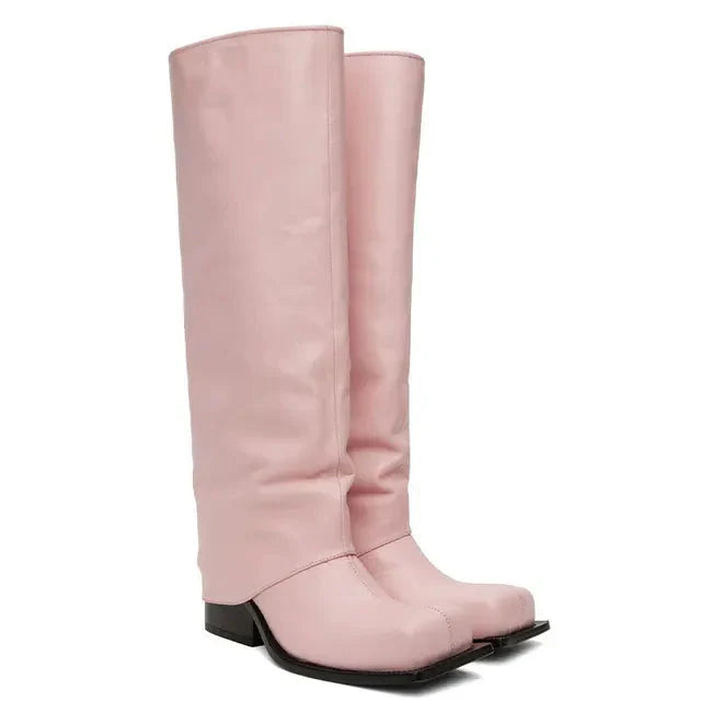 Baddie Barrel Boot - Pink from Marigold Shadows
