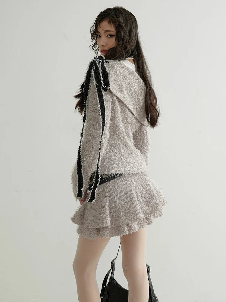 Custey Ruffle Mini Skirt