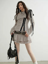 Custey Ruffle Mini Skirt