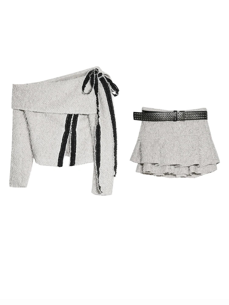 Custey Ruffle Mini Skirt