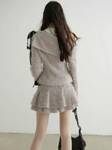 Custey Ruffle Mini Skirt