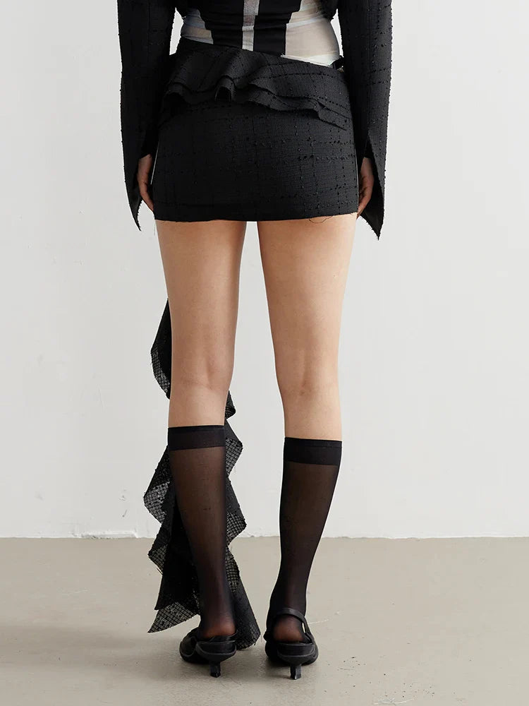 Manello Ruffle Mini Skirt
