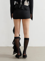 Manello Ruffle Mini Skirt