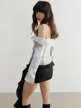 Manello Ruffle Mini Skirt