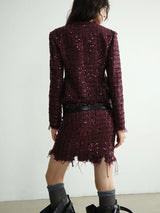 Pointsetta Sequin Skirt