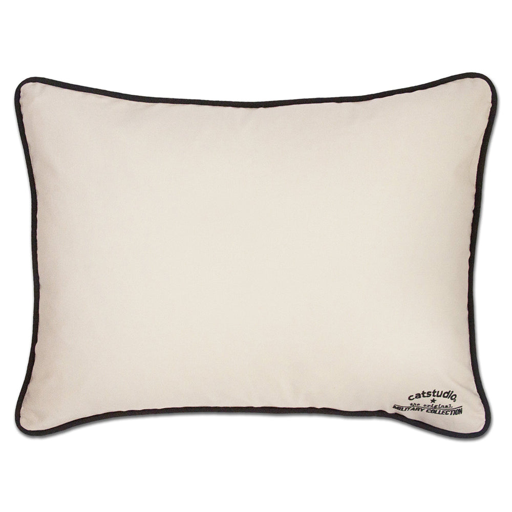 Marines Large Hand-Embroidered Pillow from Quirks!