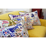 Marines Large Hand-Embroidered Pillow from Quirks!