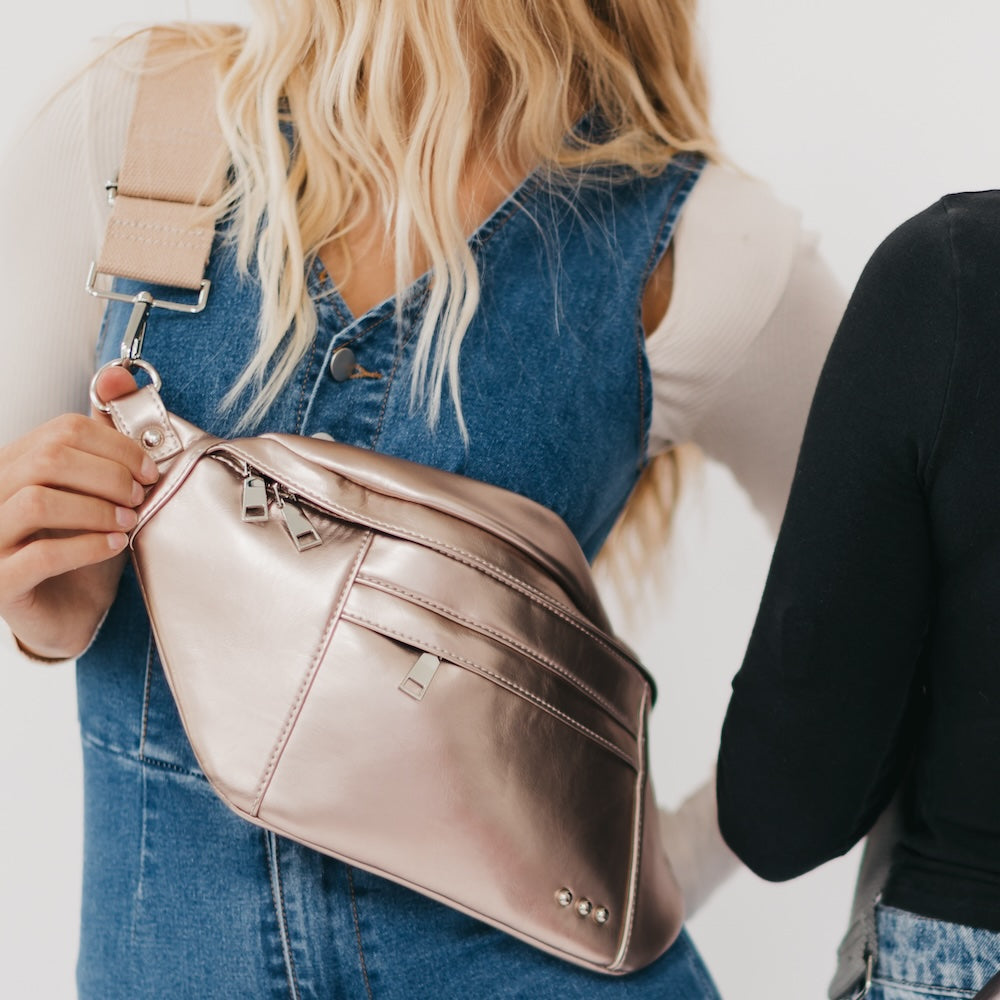 Marley Metallic Oversized Bum Bag from Pretty Simple