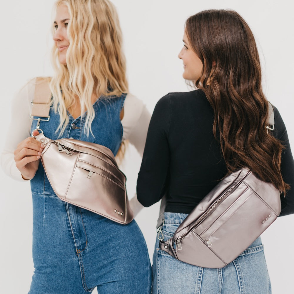 Marley Metallic Oversized Bum Bag from Pretty Simple