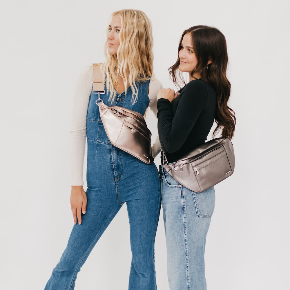 Marley Metallic Oversized Bum Bag from Pretty Simple