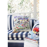 Martha's Vineyard Hand-Embroidered Pillow from Quirks!