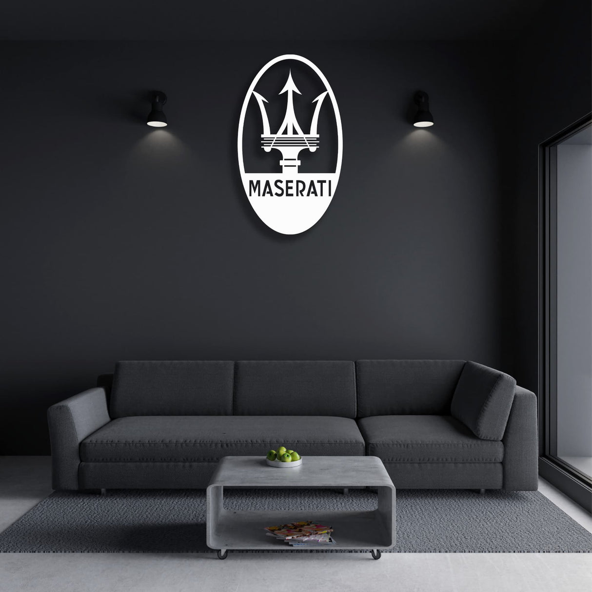 Maserati Metal Logo from VITAHOME DESIGN LLC