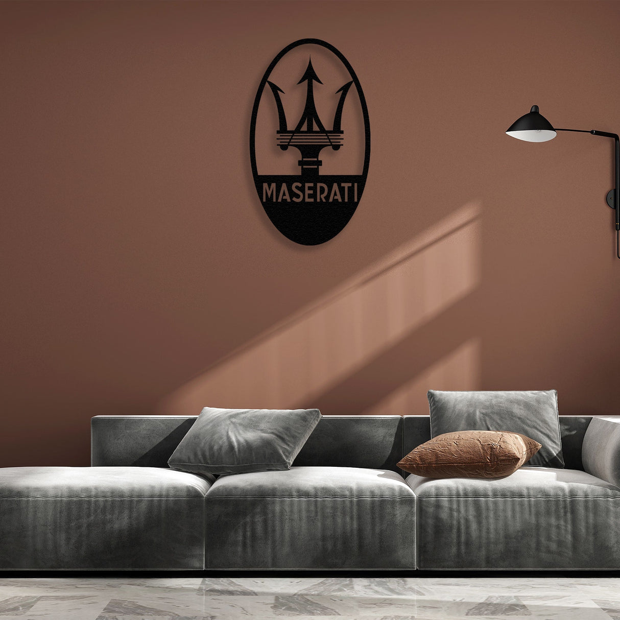 Maserati Metal Logo from VITAHOME DESIGN LLC