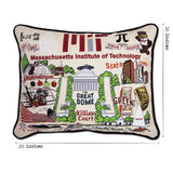 Massachusetts Institute of Technology (MIT) Collegiate Embroidered Pillow by CatStudio from Quirks!