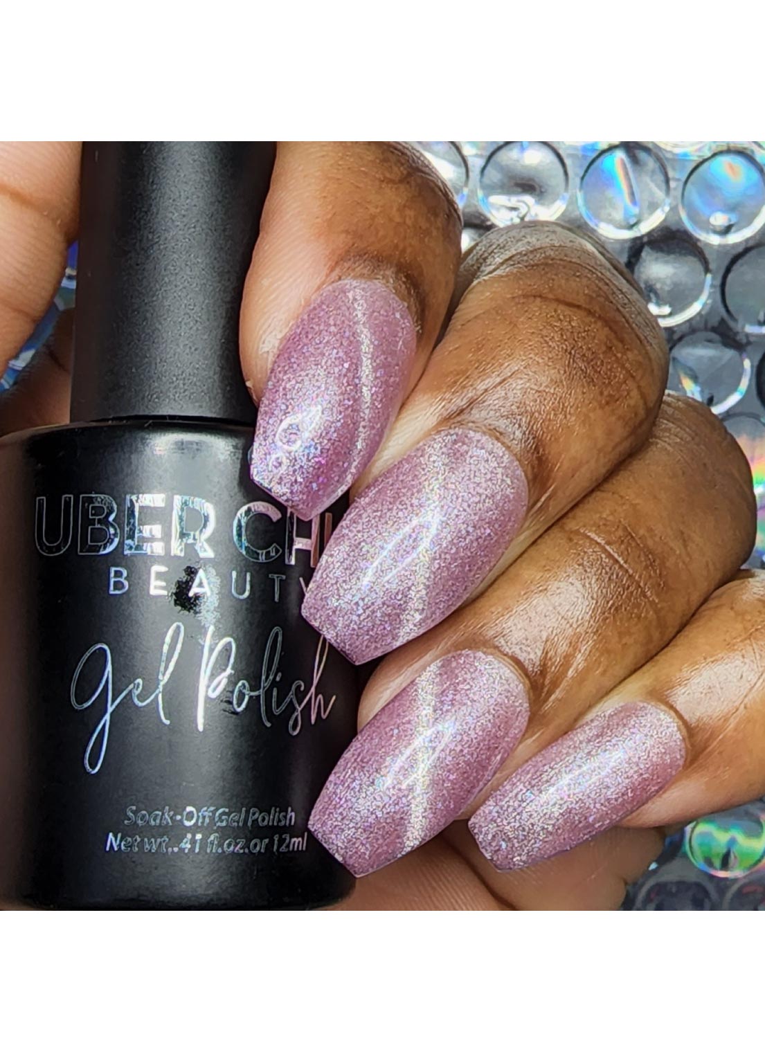 Cotton Candy Daydream - Cats Eye Iridescent Gel Polish from UberChic Beauty