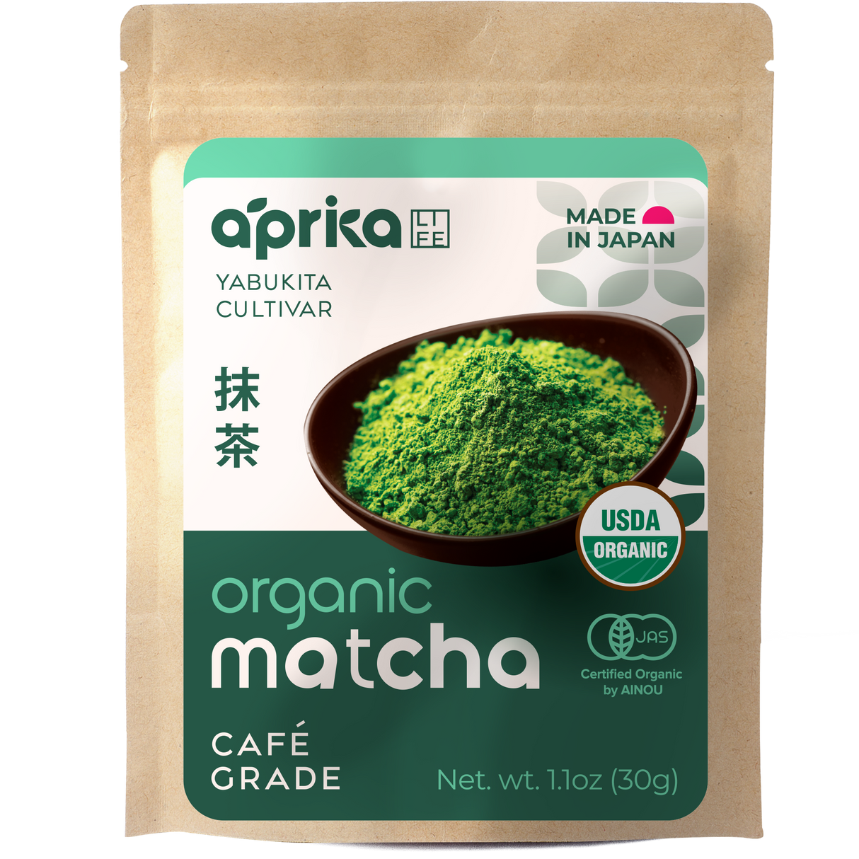 Organic Japanese Matcha Green Tea Powder from Aprika Life