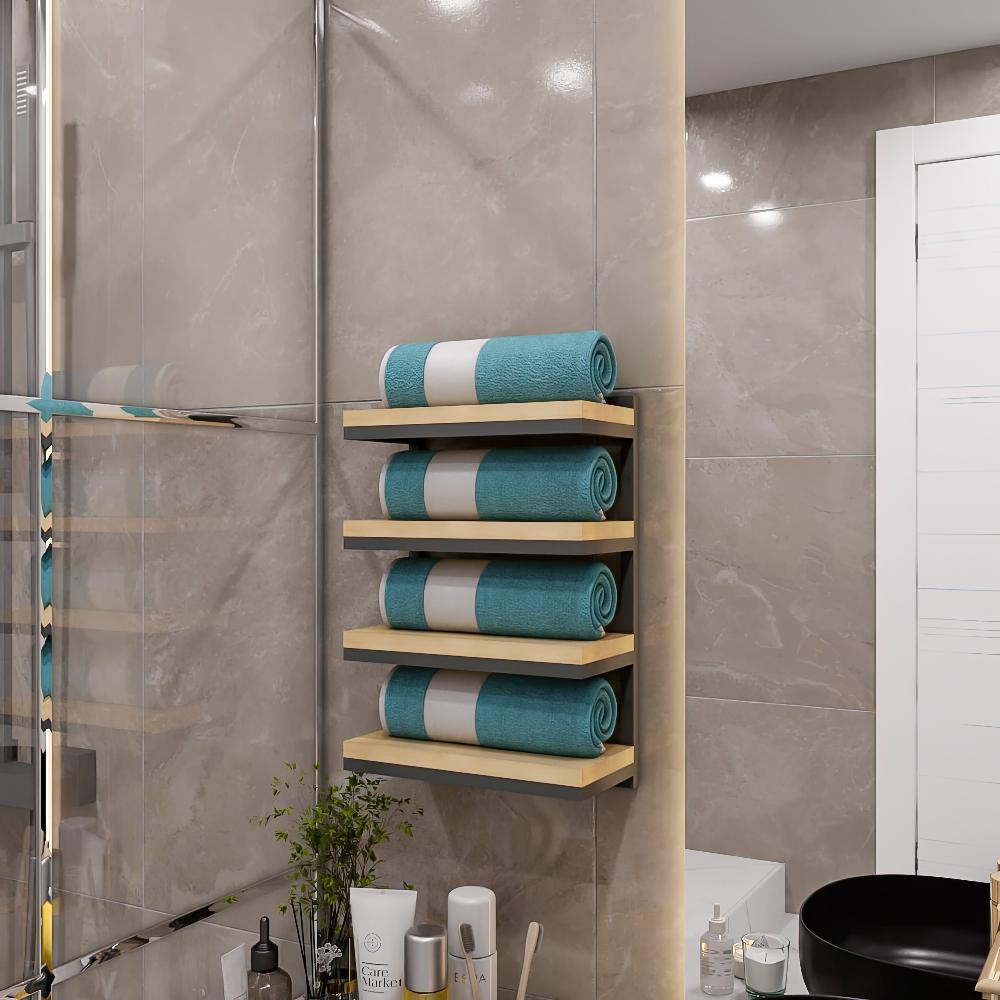 4 Tier Towel Stacker and Bathroom Shelf from VITAHOME DESIGN LLC