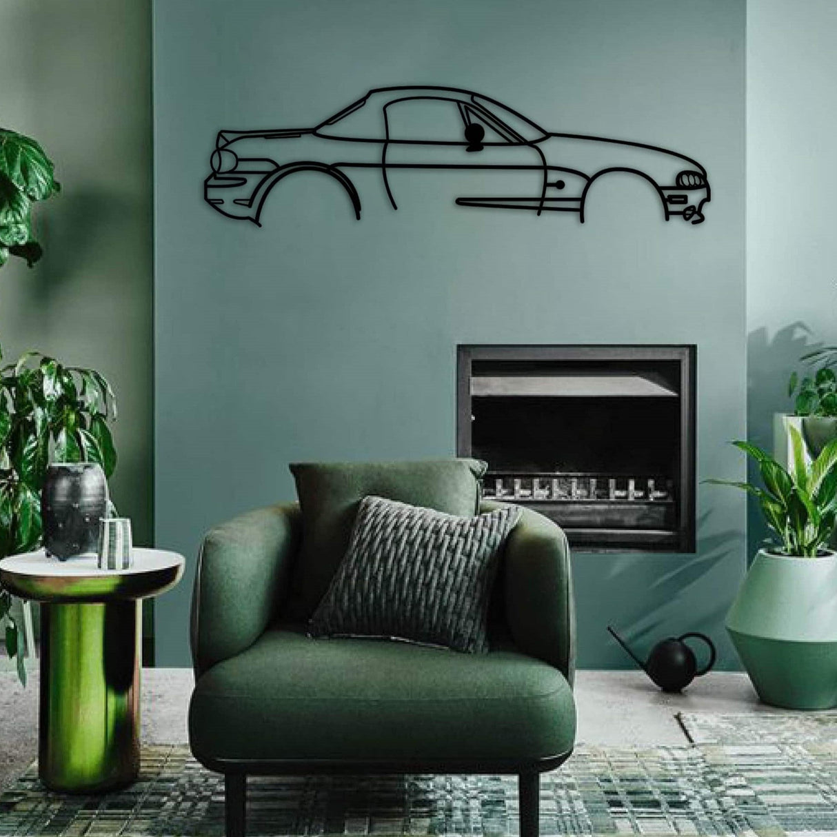 Mazda MK 1 MX 5 Car Silhouette from VITAHOME DESIGN LLC