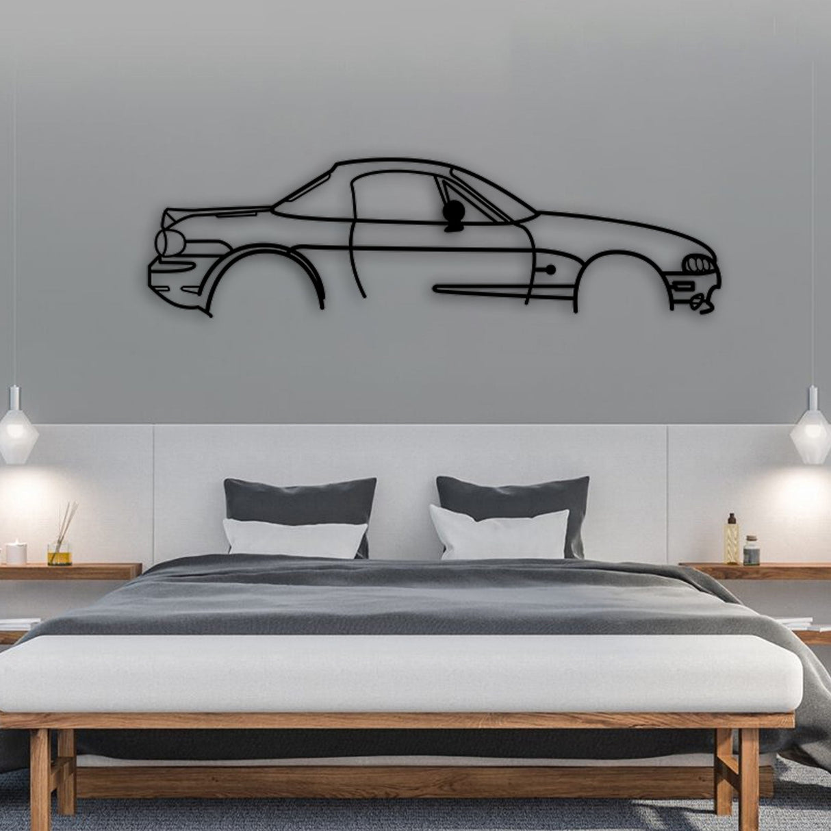 Mazda MK 1 MX 5 Car Silhouette from VITAHOME DESIGN LLC