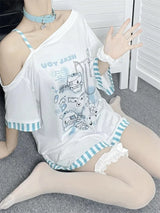 Medical Meow Tee – Kawaii Nurse Cat Graphic Oversized T-Shirt From Kawaii Stop