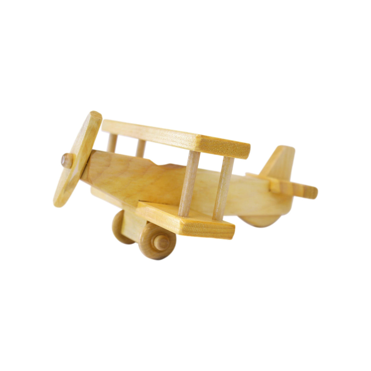 Wooden Toy Airplane With Spinning Propellor, Kid-Safe Finish From AmishToyBox.com
