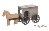 Amish-Made Wooden Horse & Buggy Penny Piggy Bank From AmishToyBox.com