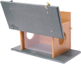 Amish-Made Squirrel Corn Feeder, Poly Lumber, Post-Mount Wildlife Feeder From AmishToyBox.com