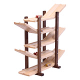 Amish-Made Wooden Double Car Roller Racetrack Toy From AmishToyBox.com