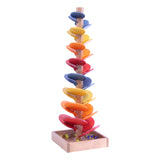 Marble Tree Wooden Toy - Child-Safe Finish - Pack of Marbles Included From AmishToyBox.com