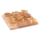 Wooden Tic Tac Toe Game With 8 Wooden X and O Game Pieces, Amish Made From AmishToyBox.com