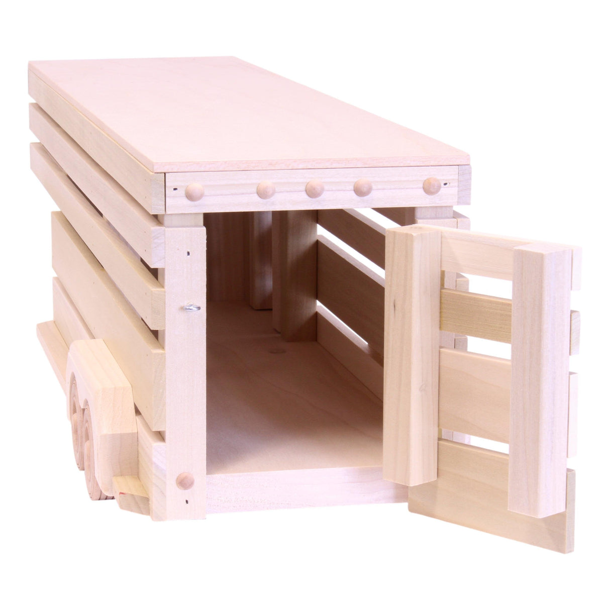 Amish-Made Wooden Toy Pickup and Gooseneck Trailer Set From AmishToyBox.com