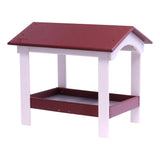 Ground Bird Feeder, Deluxe Fly-Through Covered Feeder for Birds and Squirrels with Screen Mesh Tray From AmishToyBox.com