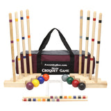 Family Tradition Croquet Set, 8-Player Wooden Croquet Game From AmishToyBox.com