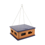 Bluebird Feeder - Hanging Block House Mealworm Feeder for Bluebirds - Amish-Made with Poly Lumber From AmishToyBox.com
