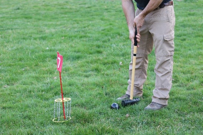 Amish-Made Deluxe Flag Croquet Golf Game Set, With Duffel Carry Bag From AmishToyBox.com