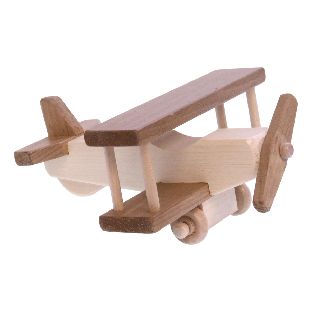 Wooden Toy Airplane With Spinning Propellor, Kid-Safe Finish From AmishToyBox.com