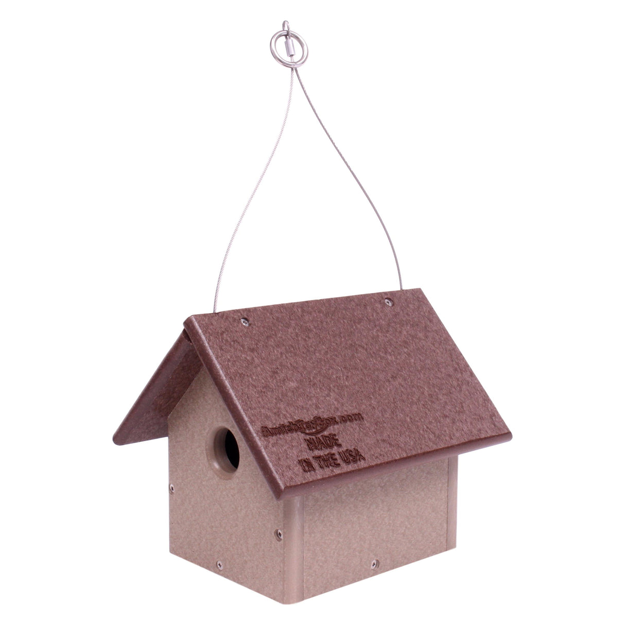 Amish-Made Chickadee or Wren Bird House, Poly Lumber Bird House From AmishToyBox.com