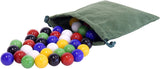 Bag of 60 Glass Marbles for Chinese Checkers Game, Large 3/4" (18mm) From AmishToyBox.com