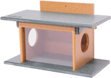 Amish-Made Squirrel Corn Feeder, Poly Lumber, Post-Mount Wildlife Feeder From AmishToyBox.com