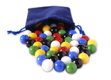 Bag of 60 Glass Marbles for Chinese Checkers, 5/8" (16mm) Diameter From AmishToyBox.com