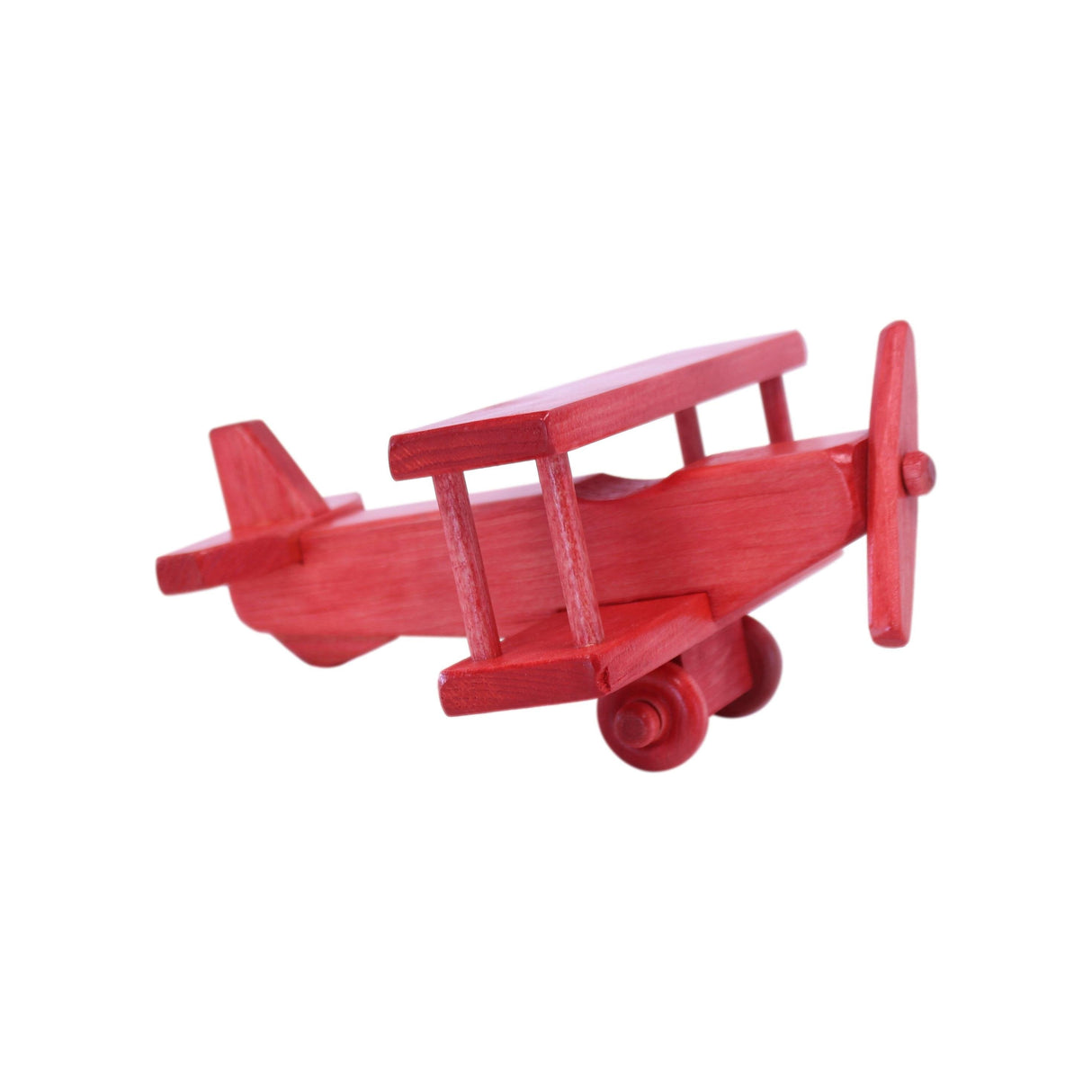 Wooden Toy Airplane With Spinning Propellor, Kid-Safe Finish From AmishToyBox.com