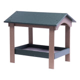Ground Bird Feeder, Deluxe Fly-Through Covered Feeder for Birds and Squirrels with Screen Mesh Tray From AmishToyBox.com