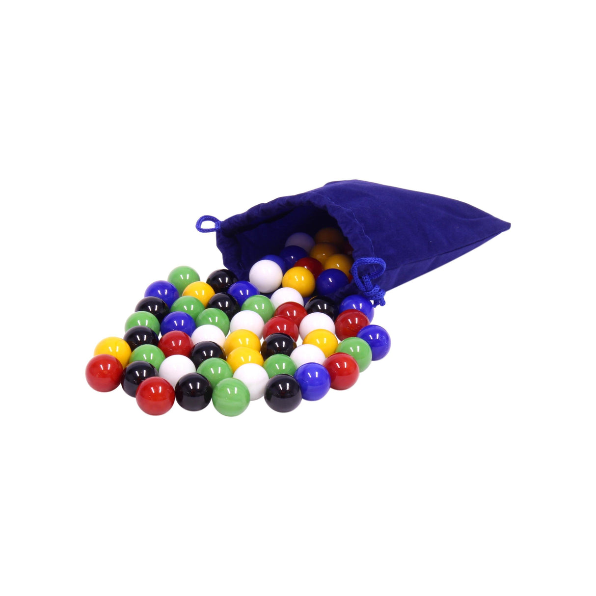 Bag of 60 Glass Marbles for Chinese Checkers, 5/8" (16mm) Diameter From AmishToyBox.com