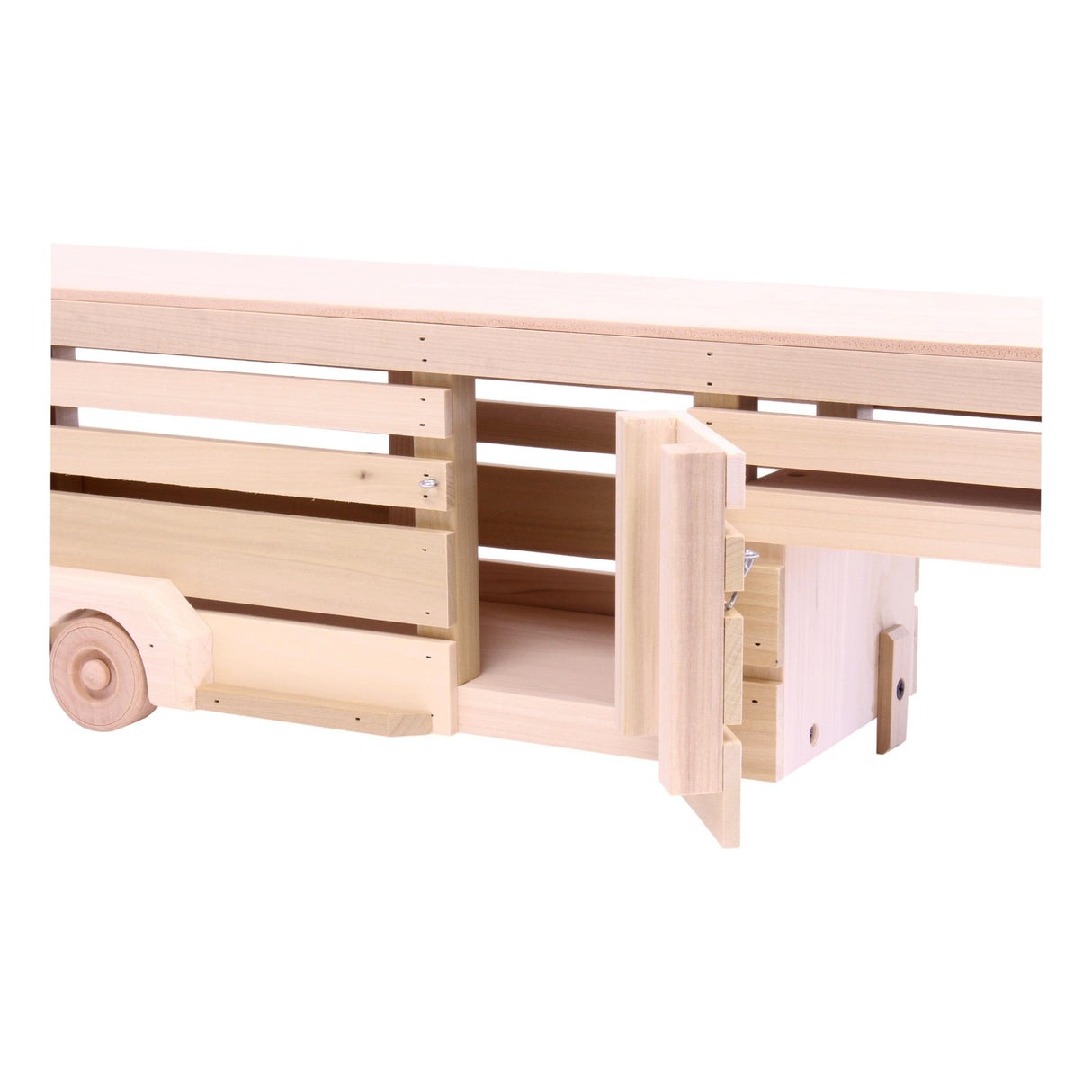 Amish-Made Wooden Toy Pickup and Gooseneck Trailer Set From AmishToyBox.com