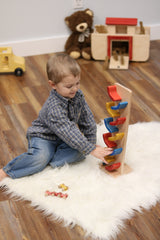 Amish-Made Mini Car Roller Wooden Toy, Pack of Cars Included From AmishToyBox.com
