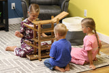 Amish-Made Wooden Double Car Roller Racetrack Toy From AmishToyBox.com
