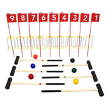 Amish-Made Deluxe Flag Croquet Golf Game Set, With Duffel Carry Bag From AmishToyBox.com
