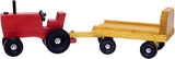Amish-Made Wooden Toy Tractor and Wagon Set with Hay Bales From AmishToyBox.com