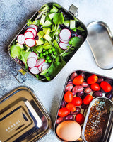 Stainless Steel Lunch Box, 2 Tier Leak Proof, 60 Oz from ecozoi